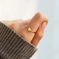 FLOWER RING 925 ENAMEL