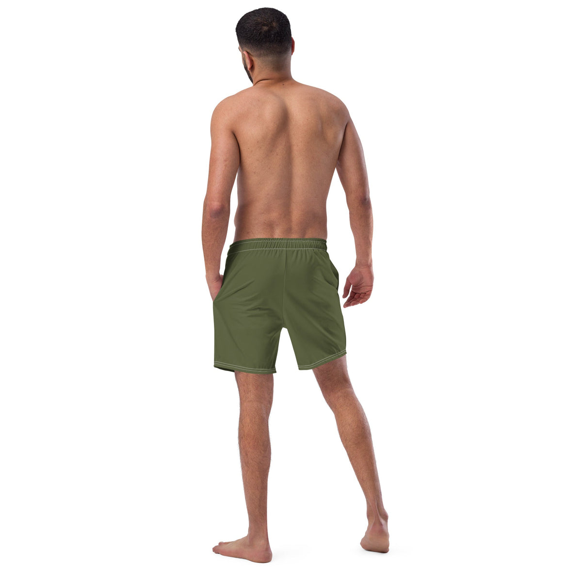 ECO MEN'S SWIM SHORTS | KHAKI - PINKCOLADA