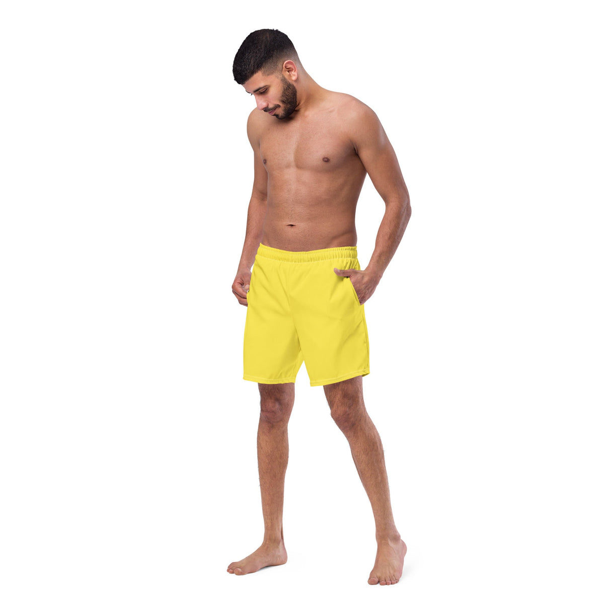 ECO MEN'S SWIM SHORTS | MANGO YELLOW - PINKCOLADA