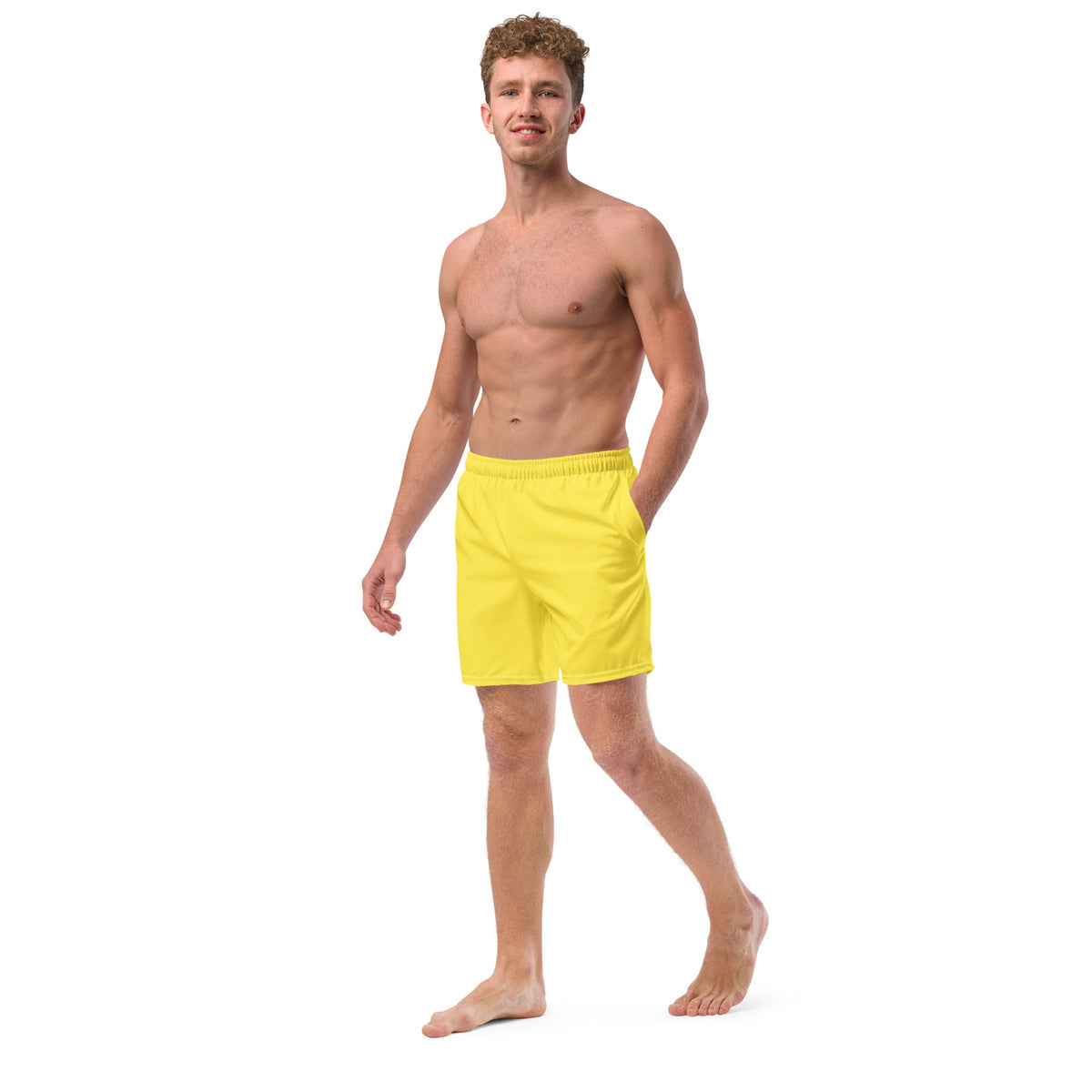 ECO MEN'S SWIM SHORTS | MANGO YELLOW - PINKCOLADA