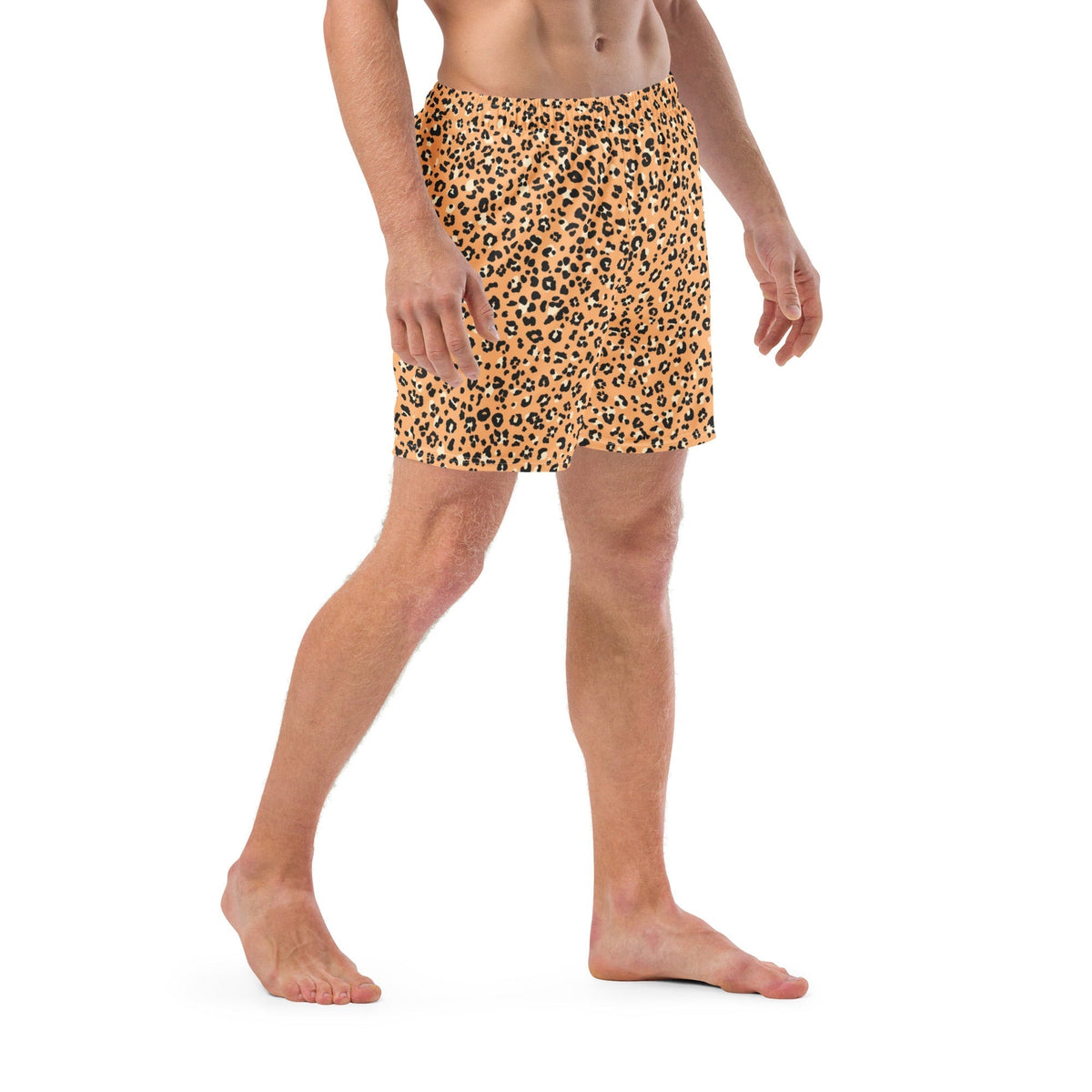 ECO MEN'S SWIM SHORTS | ORANGE LEOPARD - PINKCOLADA