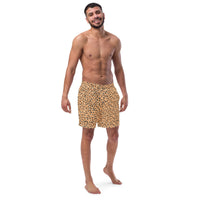 ECO MEN'S SWIM SHORTS | ORANGE LEOPARD - PINKCOLADA