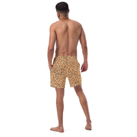 ECO MEN'S SWIM SHORTS | ORANGE LEOPARD - PINKCOLADA