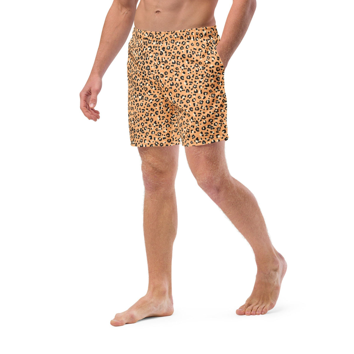 ECO MEN'S SWIM SHORTS | ORANGE LEOPARD - PINKCOLADA