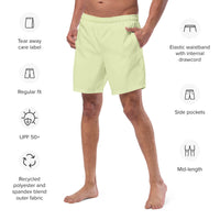 ECO MEN'S SWIM SHORTS | PASTEL LIME - PINKCOLADA