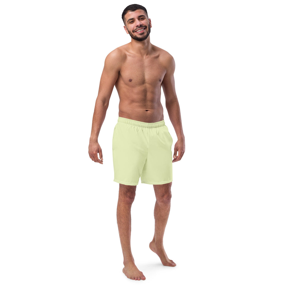 ECO MEN'S SWIM SHORTS | PASTEL LIME - PINKCOLADA