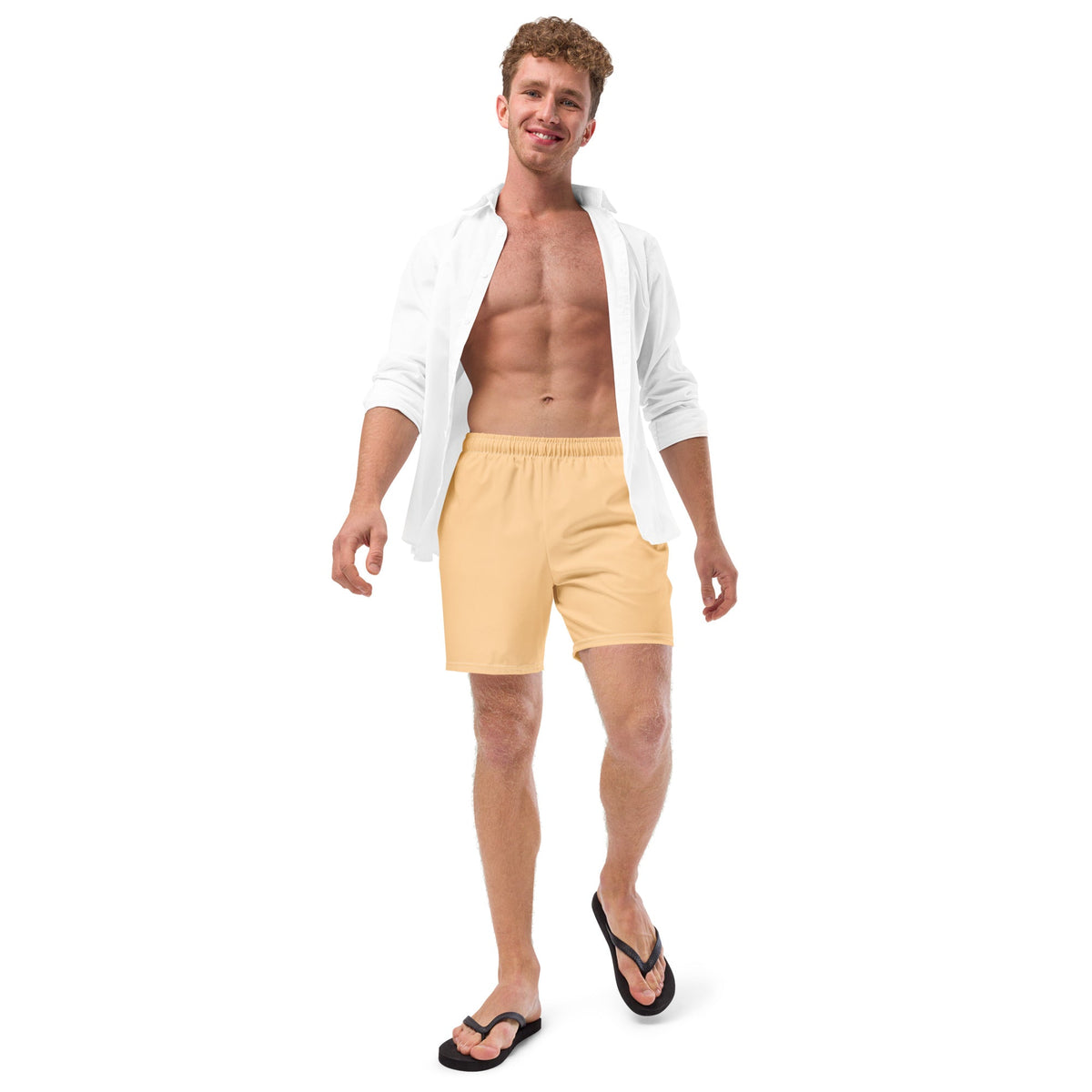 ECO MEN'S SWIM SHORTS | PASTEL MANDARIN - PINKCOLADA