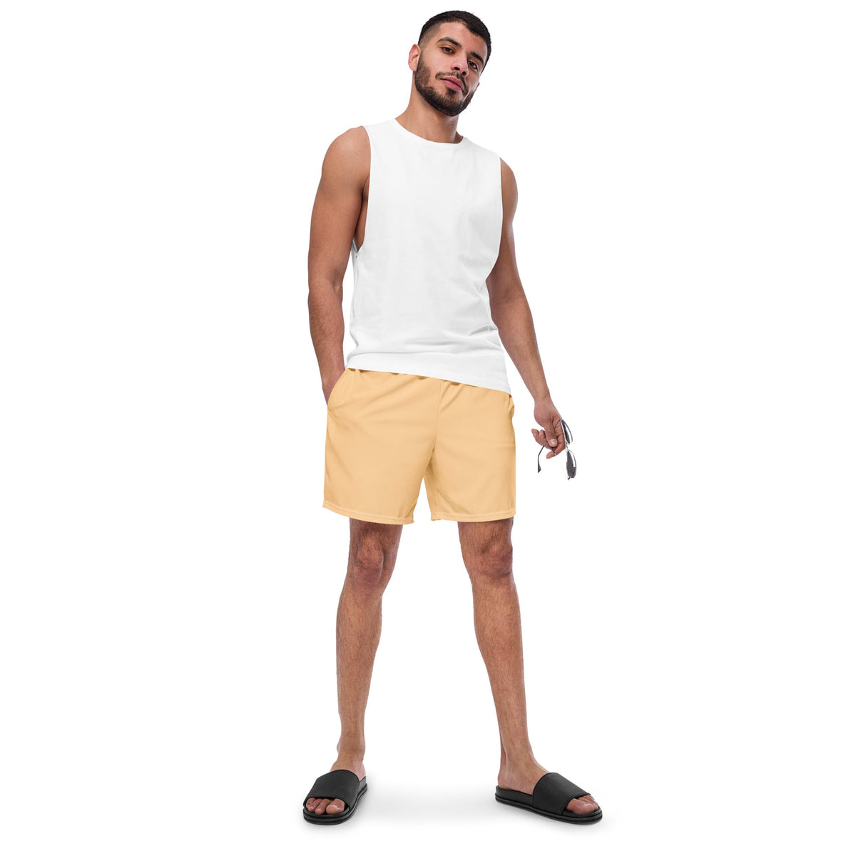 ECO MEN'S SWIM SHORTS | PASTEL MANDARIN - PINKCOLADA