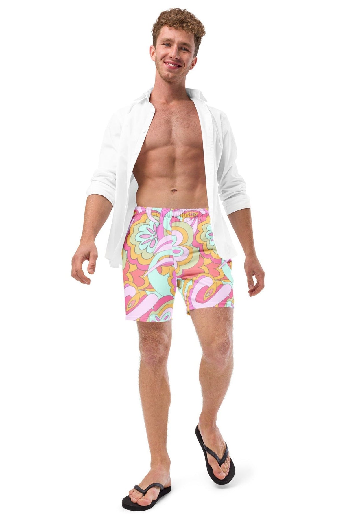 ECO MEN'S SWIM SHORTS | PINK DELICA - PINKCOLADA