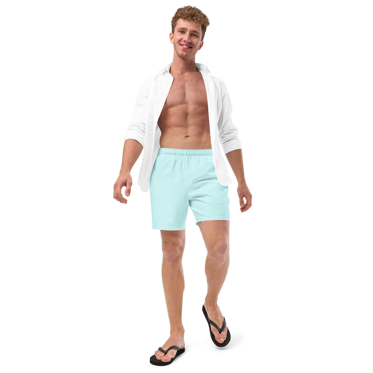 ECO MEN'S SWIM SHORTS | POWDER BLUE - PINKCOLADA