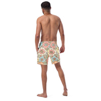 ECO MEN'S SWIM SHORTS | SUNSET GARDEN - PINKCOLADA