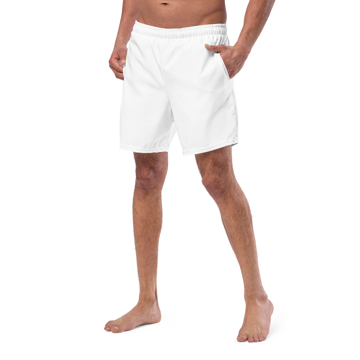 ECO MEN'S SWIM SHORTS | WHITE - PINKCOLADA