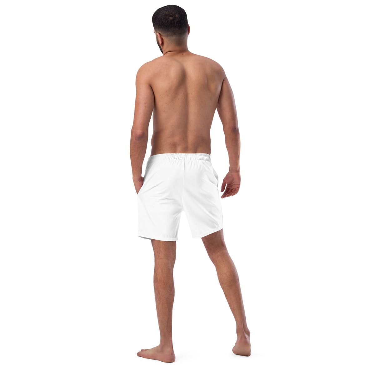 ECO MEN'S SWIM SHORTS | WHITE - PINKCOLADA