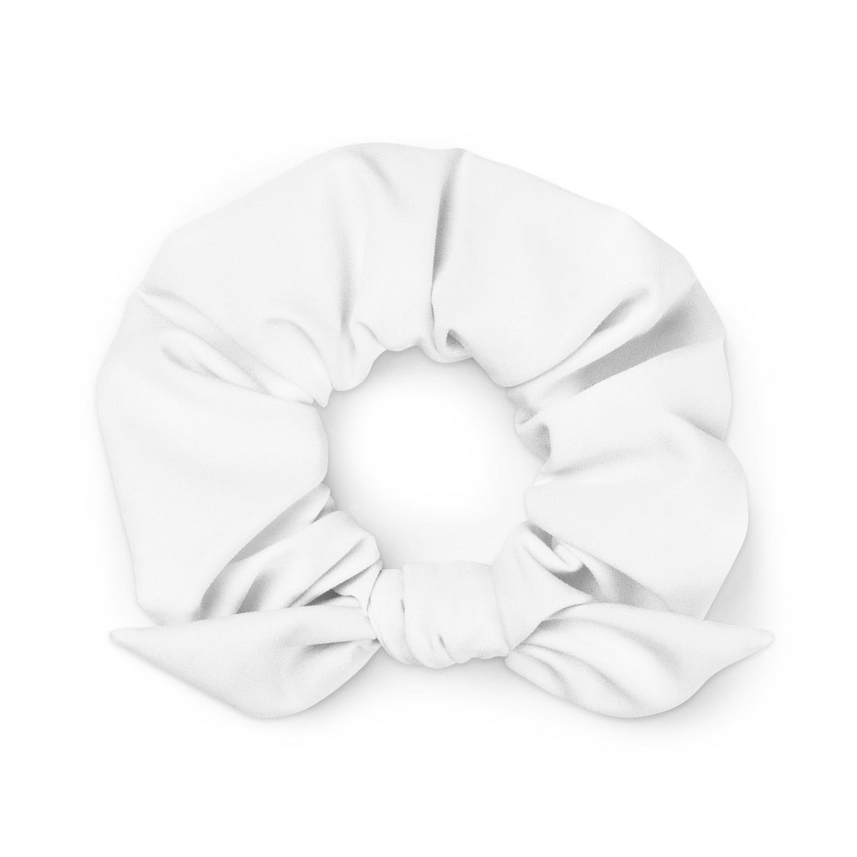 ECO SCRUNCHIE - WHITE - PINKCOLADA