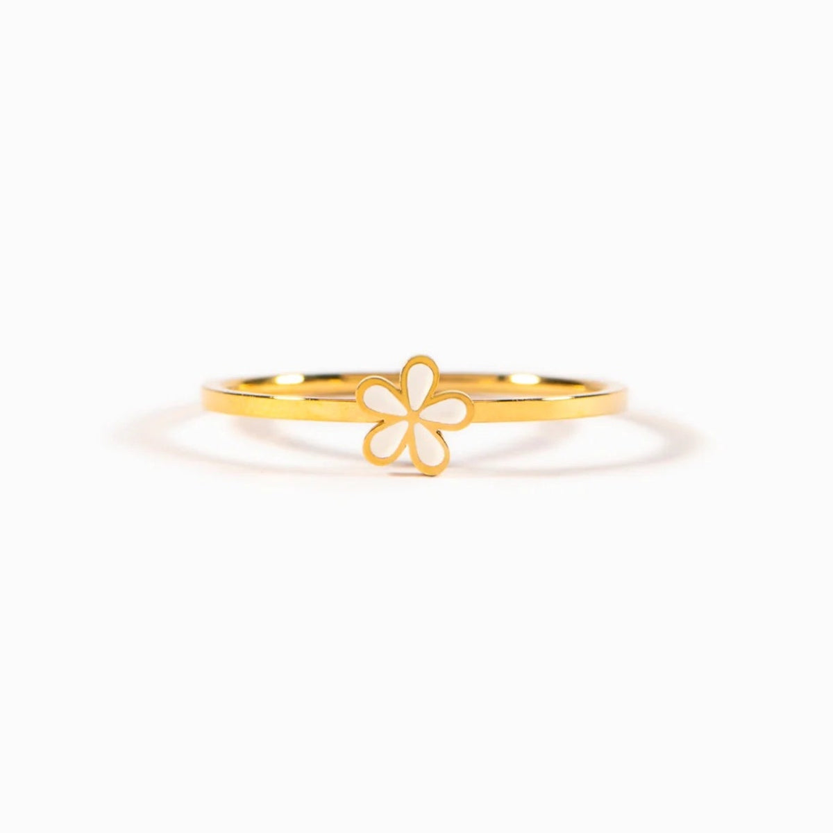 FLOWER RING 925 ENAMEL