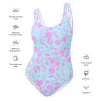 FLORIDA ECO ONE PIECE SWIMSUIT - OHRID GARDEN - PINKCOLADA