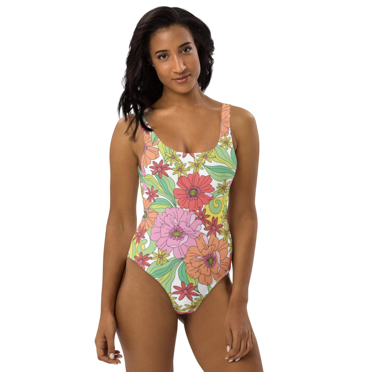 FLORIDA ECO ONE PIECE SWIMSUIT - RITA BLOOMS - PINKCOLADA