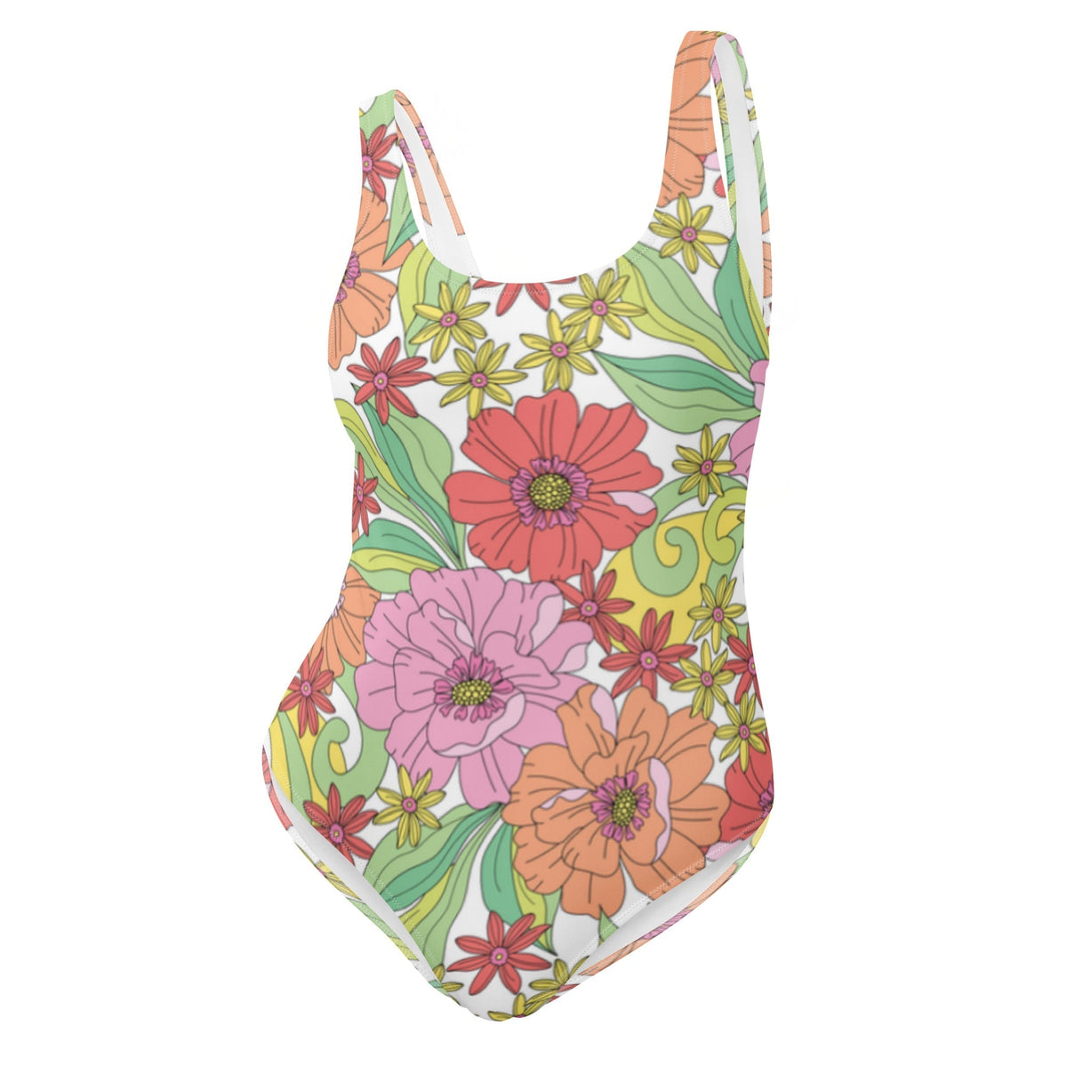 FLORIDA ECO ONE PIECE SWIMSUIT - RITA BLOOMS - PINKCOLADA