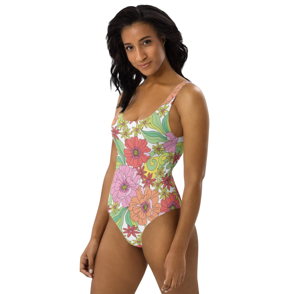 FLORIDA ECO ONE PIECE SWIMSUIT - RITA BLOOMS - PINKCOLADA