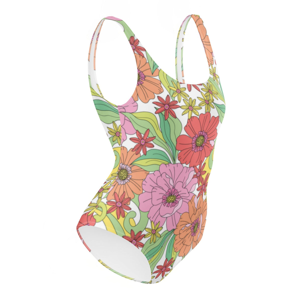 FLORIDA ECO ONE PIECE SWIMSUIT - RITA BLOOMS - PINKCOLADA