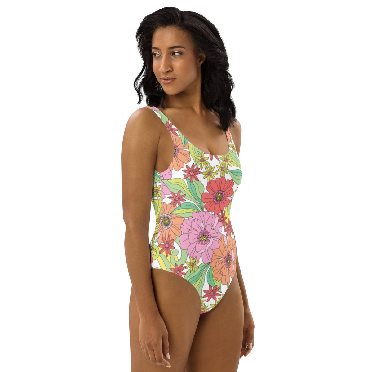 FLORIDA ECO ONE PIECE SWIMSUIT - RITA BLOOMS - PINKCOLADA