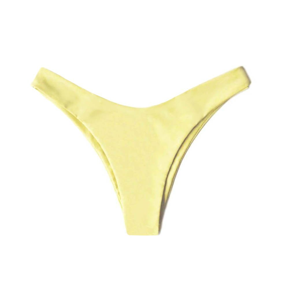 MALDIVES BIKINI BOTTOMS IN BANANA YELLOW - PINKCOLADA