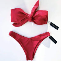 MALDIVES BIKINI BOTTOMS IN CORAL RED - PINKCOLADA