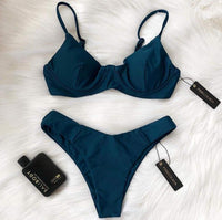 MALDIVES BIKINI BOTTOMS IN MIDNIGHT TEAL - PINKCOLADA