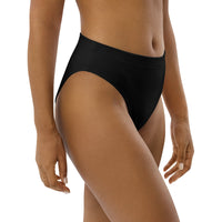 MIAMI ECO HIGH WAISTED BIKINI BOTTOM | BLACK - PINKCOLADA