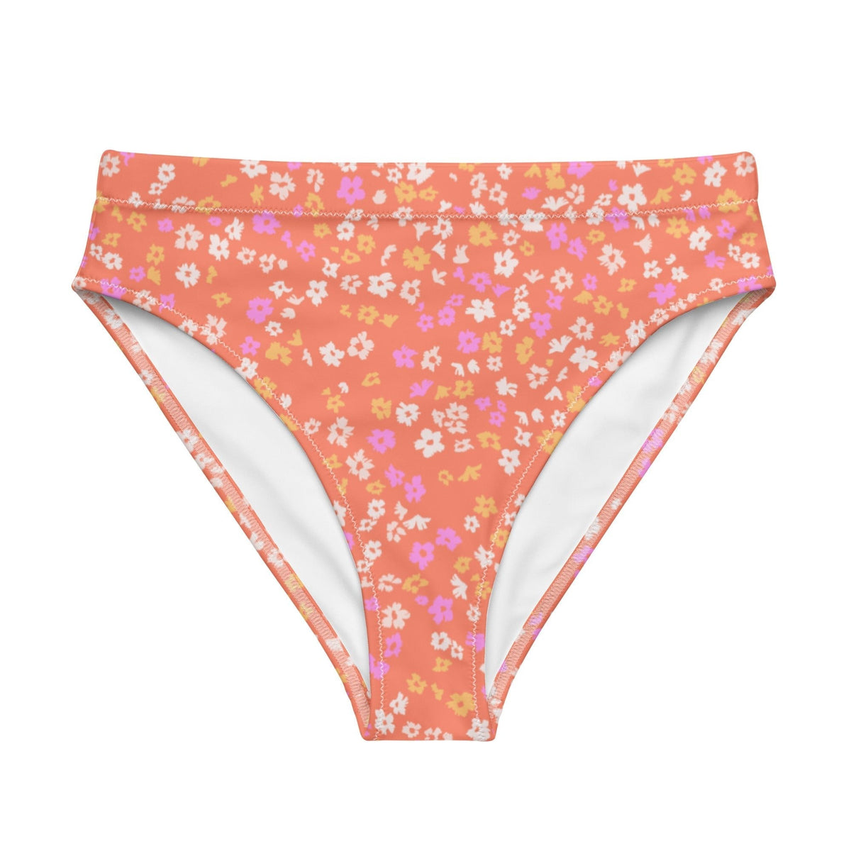 MIAMI ECO HIGH WAISTED BIKINI BOTTOM | ORANGE COLADA ECO - PINKCOLADA