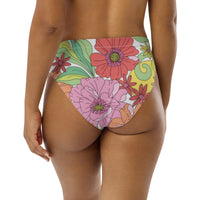 MIAMI ECO HIGH WAISTED BIKINI BOTTOM | RITA BLOOMS - PINKCOLADA