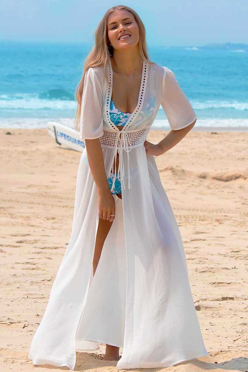 knee length dresses for ladies PQ Ivory Harbor Cover Up main image 1