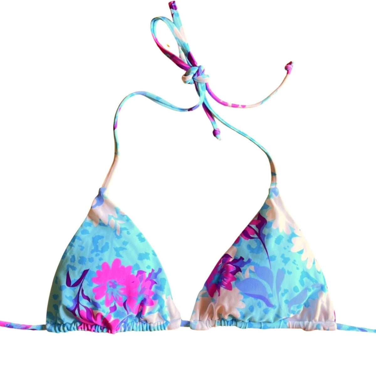 SICILY BIKINI TOP - KANEO BLUE - PINKCOLADA