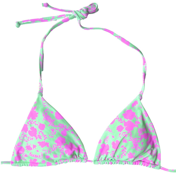 SICILY BIKINI TOP - PEPPERMINT BLOOM - PINKCOLADA