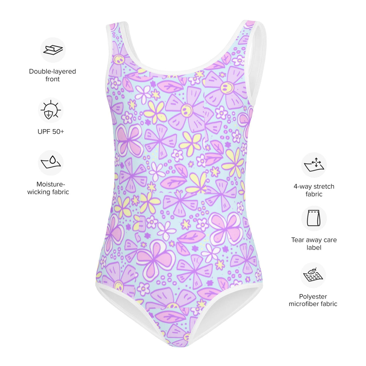 SOFIA KIDS SWIMSUIT | BLOOM WONDERLAND - PINKCOLADA