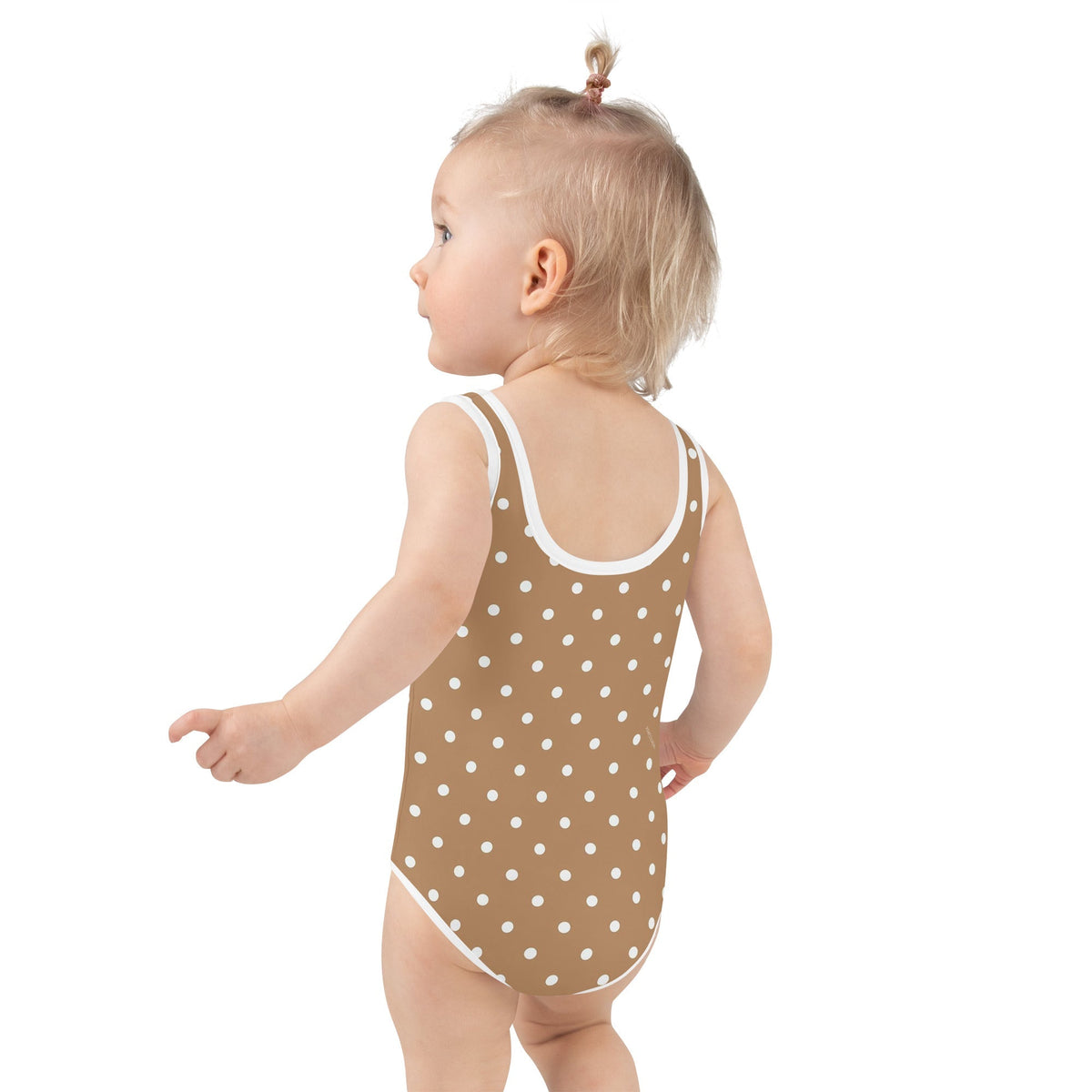 SOFIA KIDS SWIMSUIT | BROWN POLKA DOTS - PINKCOLADA