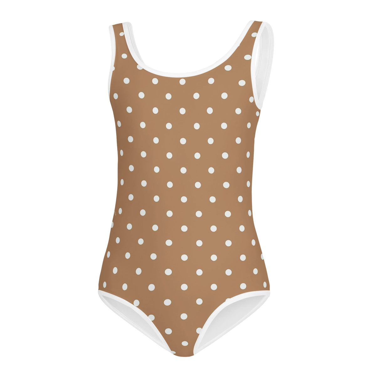 SOFIA KIDS SWIMSUIT | BROWN POLKA DOTS - PINKCOLADA