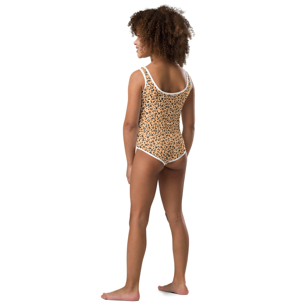 SOFIA KIDS SWIMSUIT | ORANGE LEOPARD - PINKCOLADA