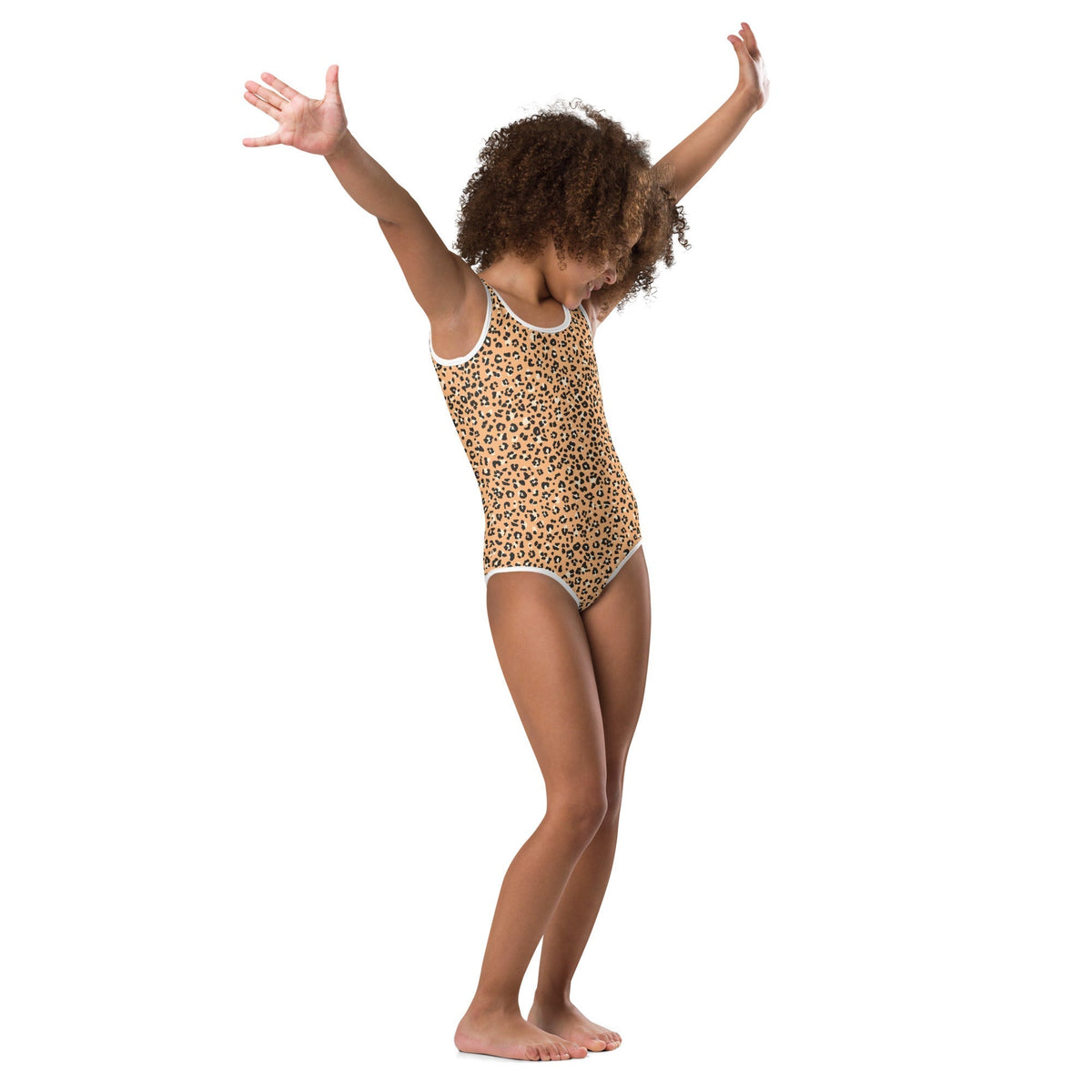 SOFIA KIDS SWIMSUIT | ORANGE LEOPARD - PINKCOLADA