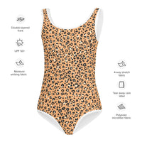 SOFIA KIDS SWIMSUIT | ORANGE LEOPARD - PINKCOLADA
