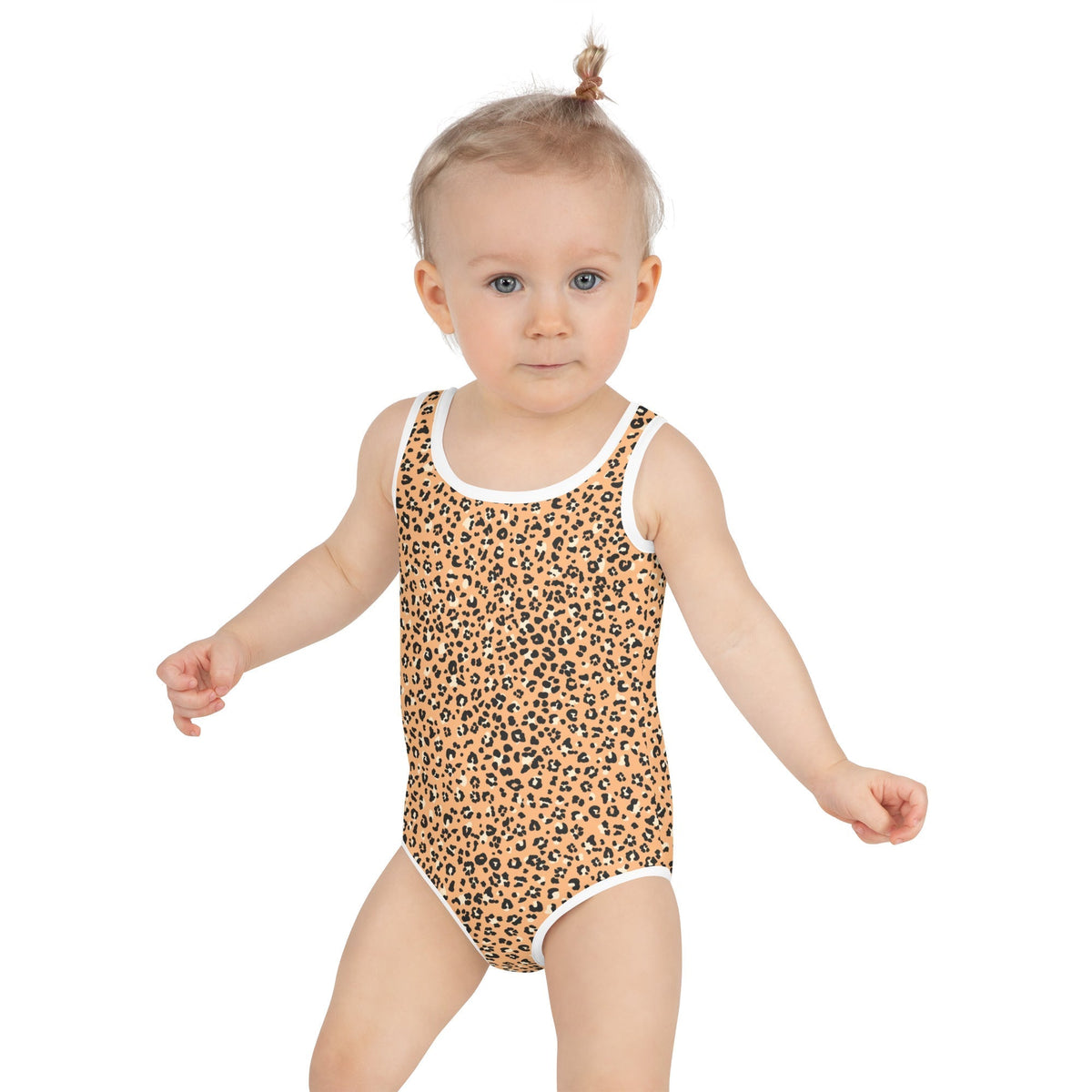 SOFIA KIDS SWIMSUIT | ORANGE LEOPARD - PINKCOLADA