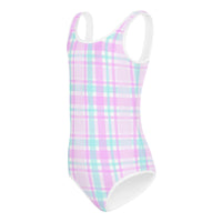 SOFIA KIDS SWIMSUIT | PINK PLAIDS - PINKCOLADA