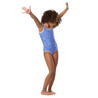 SOFIA KIDS SWIMSUIT | SAPPHIRE FLORALS - PINKCOLADA