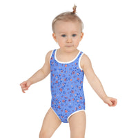 SOFIA KIDS SWIMSUIT | SAPPHIRE FLORALS - PINKCOLADA