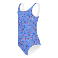 SOFIA KIDS SWIMSUIT | SAPPHIRE FLORALS - PINKCOLADA