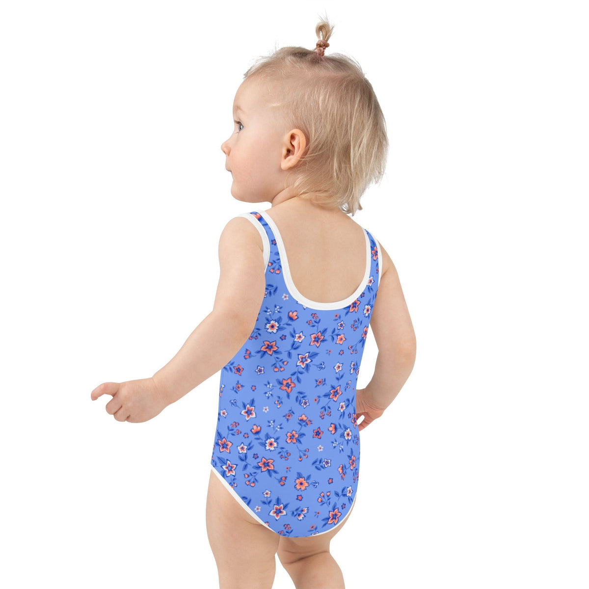 SOFIA KIDS SWIMSUIT | SAPPHIRE FLORALS - PINKCOLADA