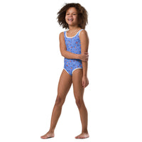 SOFIA KIDS SWIMSUIT | SAPPHIRE FLORALS - PINKCOLADA