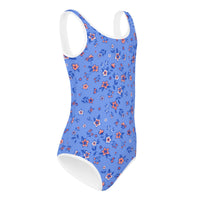 SOFIA KIDS SWIMSUIT | SAPPHIRE FLORALS - PINKCOLADA