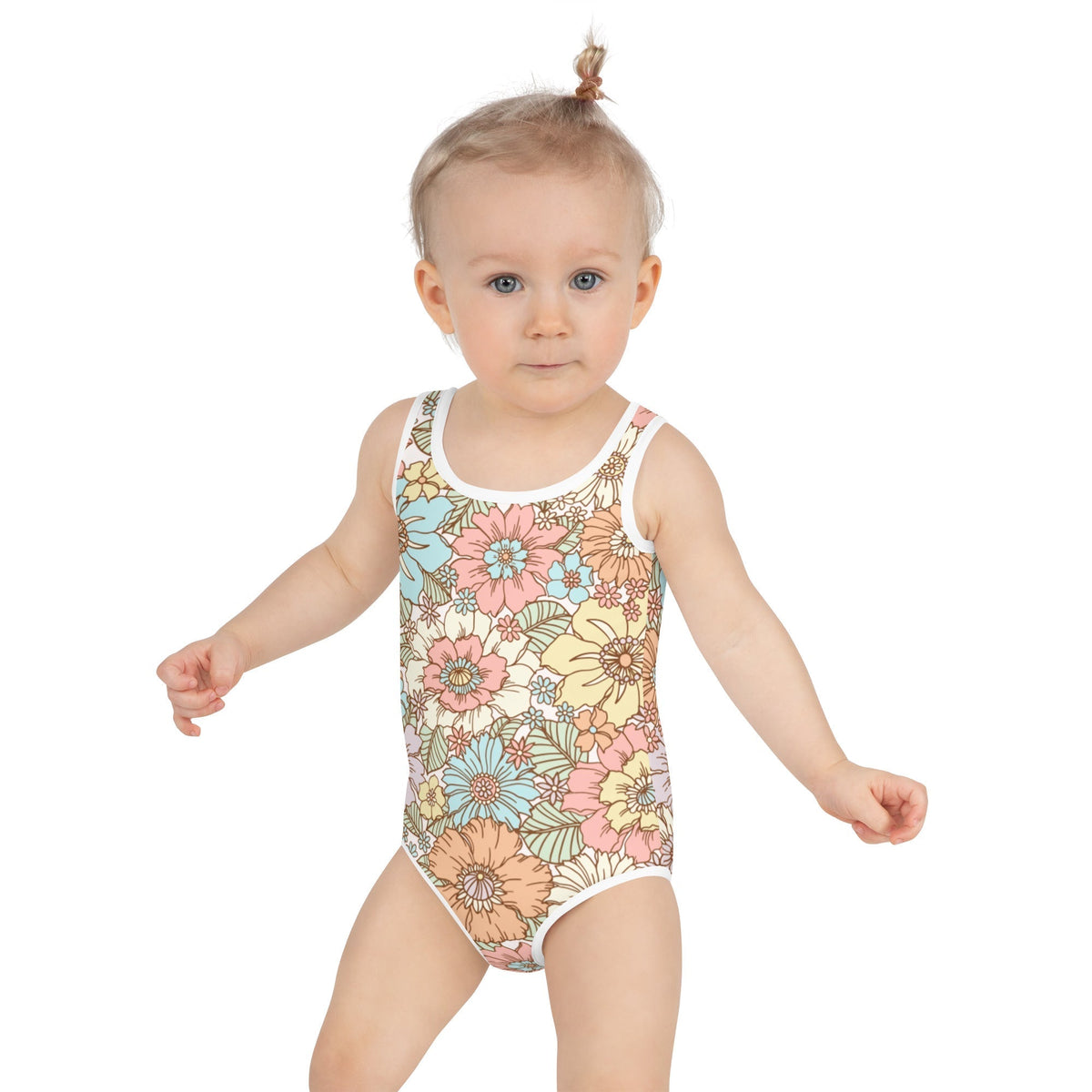 SOFIA KIDS SWIMSUIT | SUNSET GARDEN - PINKCOLADA