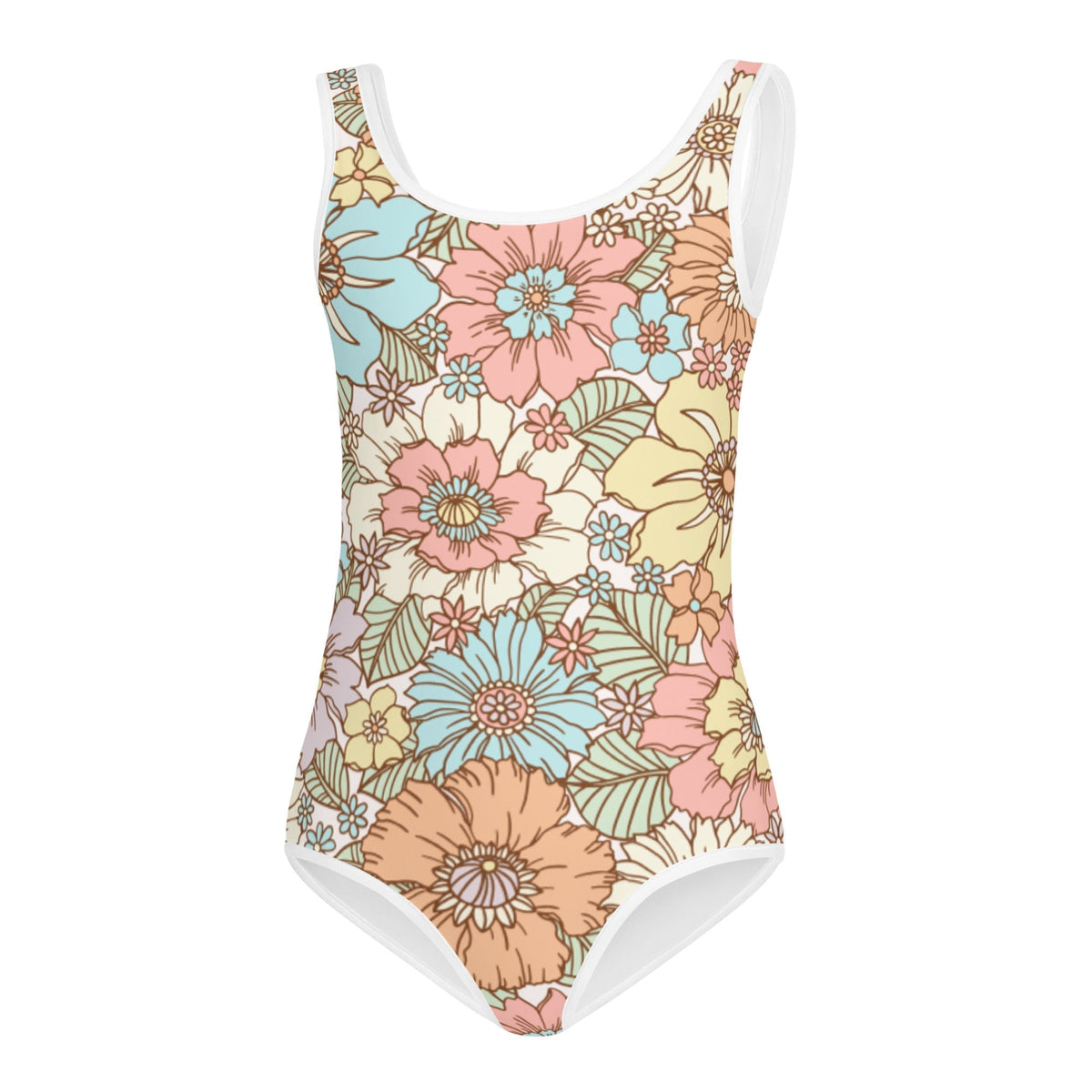 SOFIA KIDS SWIMSUIT | SUNSET GARDEN - PINKCOLADA